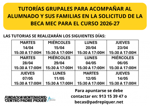 LETRERO TUTORÍA SDE BECAS